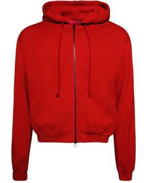 The Elder Statesman Daily Zip-Up Hoodie - Red