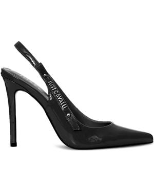 Just Cavalli Logo-Lettering Pumps - Black