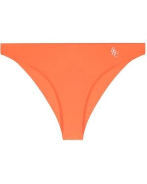 Sporty & Rich Bikinislip Met Logoprint - Oranje