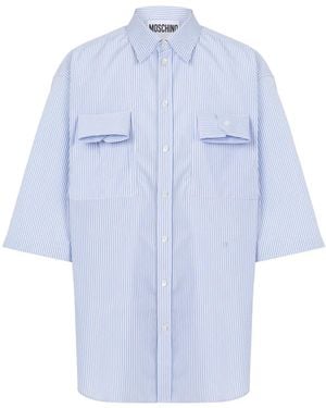 Moschino Shirt With Applications - Blue