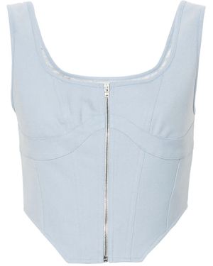 Amiri Zip-Up Corset - Blue