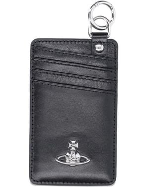 Vivienne Westwood Logo-Plaque Card Holder - Grey