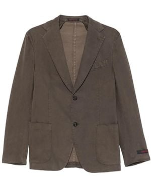 The Gigi Americana Single-Breasted Blazer - Brown