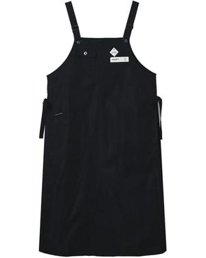 Musium Div. Logo-Patch Midi Dress - Black