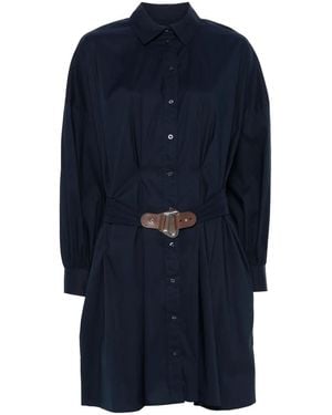Ralph Lauren Azmera Long Sleeve Day Dress - Blue