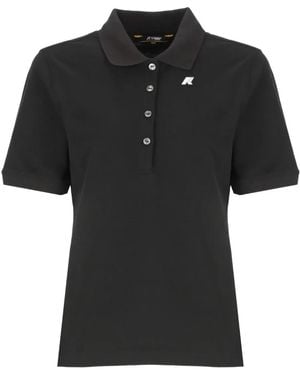 K-Way Ali Short-Sleeve Polo Shirt - Black