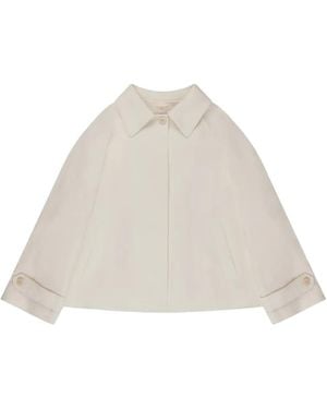 Slowear Pleat-Detail Wide-Fit Jacket - Natural