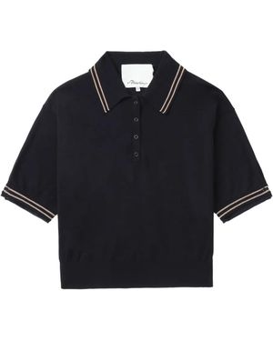 3.1 Phillip Lim Short-Sleeve Polo Shirt - Blue