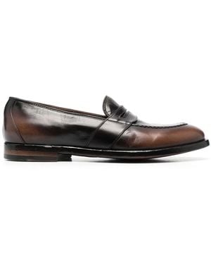 Officine Creative Temple レザーローファー - ブラウン