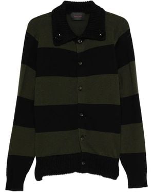 Simone Rocha Gestreifter Cardigan - Schwarz