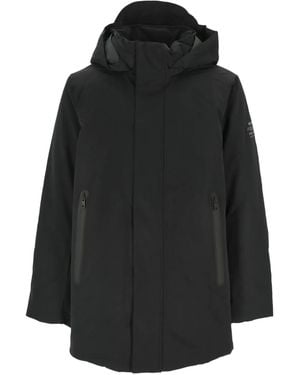 Ecoalf Hooded Recycled-Fabric Jacket - Black