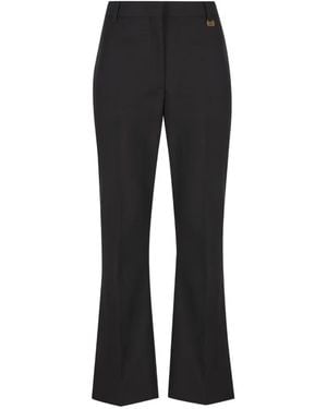 Burberry Pantalones Acampanados - Negro