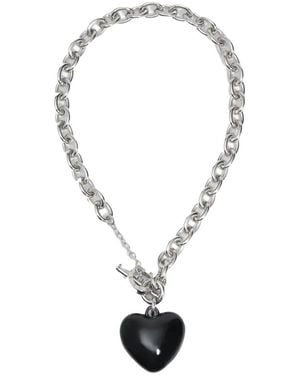 Bimba Y Lola Heart Chain Necklace - White
