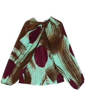 Colville Perfumo Blouse Met Abstracte Print - Groen