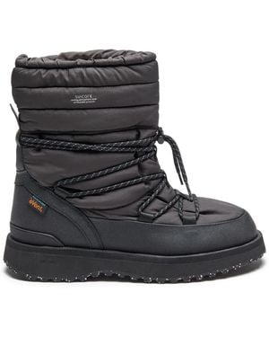 Suicoke Botas acolchadas con cordones - Negro