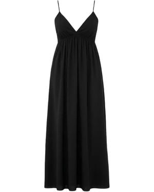ELEH V-Neck Midi Dress - Black