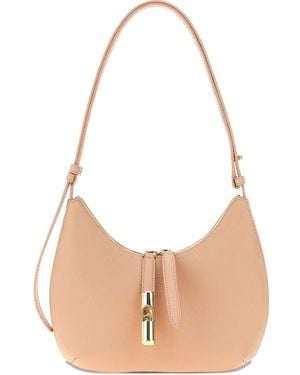 Furla Goccia Leather Shoulder Bag - White