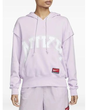 Nike Double-Layered Fleece Hoodie - Purple