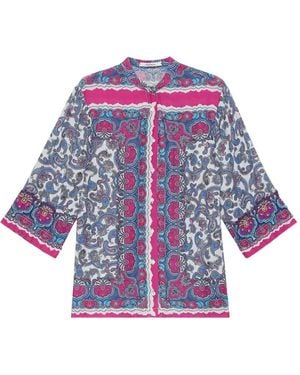 Maliparmi Chemise À Motif Cachemire - Purple