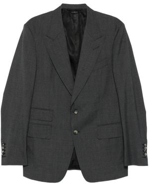 Tom Ford Two-Button Single Breast Suit - Black