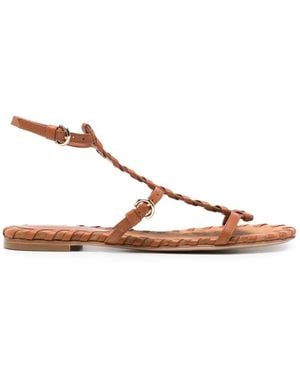 Gianvito Rossi Shoes Lamb+Suede - Brown