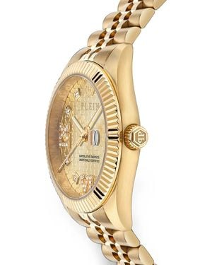 Philipp Plein Date Superlative 34Mm Watch - Metallic