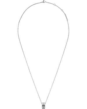 Daniel Wellington Collar Elan Con Colgante De Anillo - Blanco