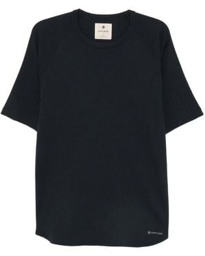 Snow Peak Ribbed Raglan-Sleeve T-Shirt - Black