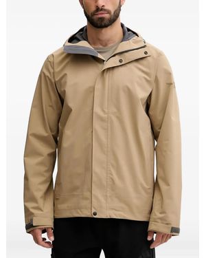Haglöfs Hooded Logo-Detail Jacket - Natural