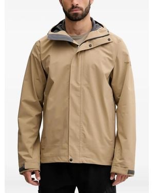 Haglöfs Hooded Logo-Detail Jacket - Natural