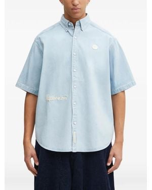 Aape By A Bathing Ape Now buttoned patch shirt - Azul