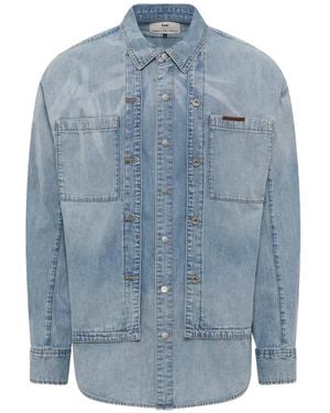 Feng Chen Wang X Lee Denim Overhemd - Blauw