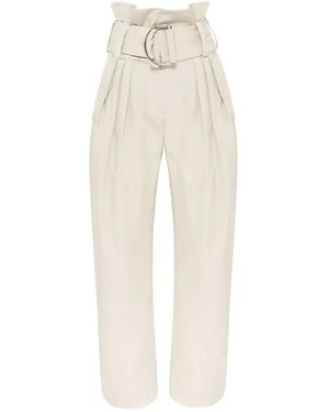 JW Anderson Pantalones con detalles fruncidos - Blanco