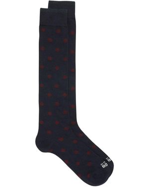 In The Box Polka-Dot Knee-High Socks - Blue