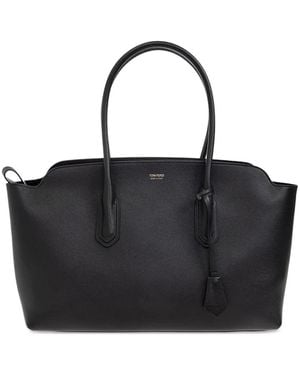 Tom Ford Strukturierte Handtasche - Schwarz