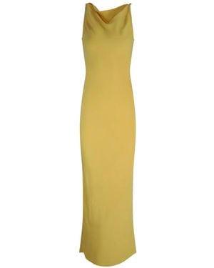 Cult Gaia Celestina Cowl-Neck Long Dress - White
