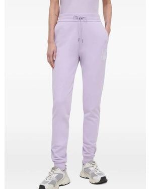 ARMANI EXCHANGE Logo-Detail Track Trousers - Purple