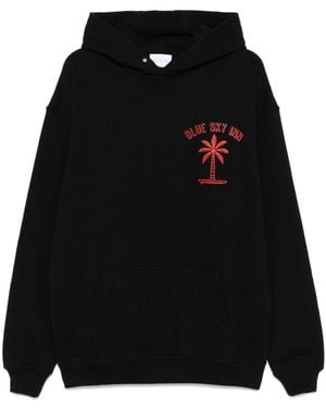 BLUE SKY INN Surf Palm Logo-Print Hoodie - Black