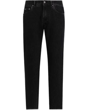 Dolce & Gabbana Jeans Mit Logo-Schild - Schwarz