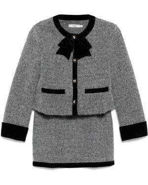 B+ AB Zweiteiliges Set Aus Tweed - Grau