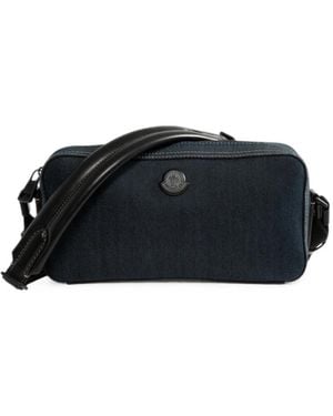 Moncler Carlo Denim Cross-Body Bag - Black