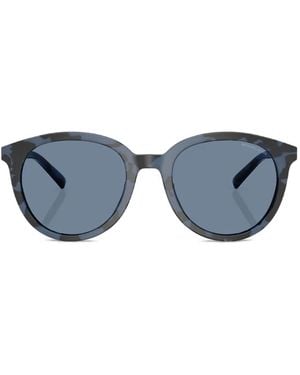 Michael Kors Big Bend Round-Frame Sunglasses - Blue