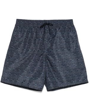 Fendi Monogram Swim Shorts - Blue