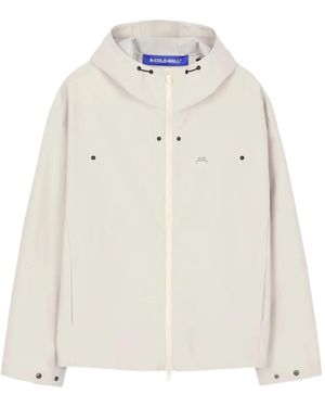 A_COLD_WALL* Giacca Balfron Con Zip E Cappuccio - Bianco