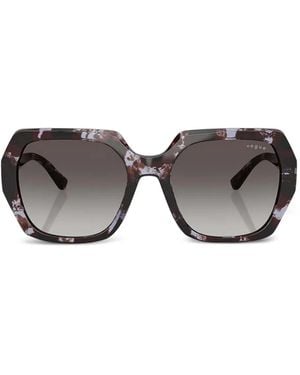 Vogue Eyewear Lunettes De Soleil Géométriques À Ornements - Grey