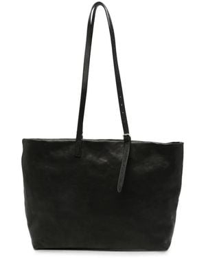 Ann Demeulemeester Distressed Leather Tote Bag - Black