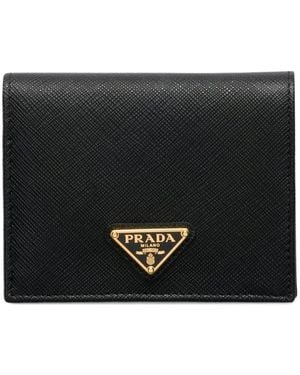 Prada Kleines Triangel-Portemonnaie - Schwarz