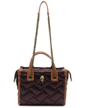 Kurt Geiger Hoxton Quilted Eagle-Plaque Tote Bag - Purple
