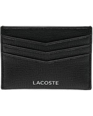 Lacoste Leather Card Holder - Black