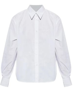 Off-White c/o Virgil Abloh Embroidered-Logo Shirt - White